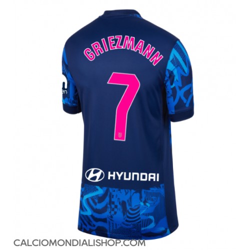 Maglie da calcio Atletico Madrid Antoine Griezmann #7 Terza Maglia Femminile 2024-25 Manica Corta